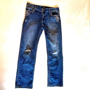 White House Black Market Slim Crop Denim Jeans